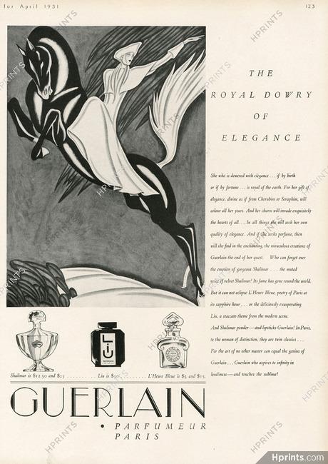Guerlain 1931 Shalimar, Liu, L'heure Bleue, Darcy