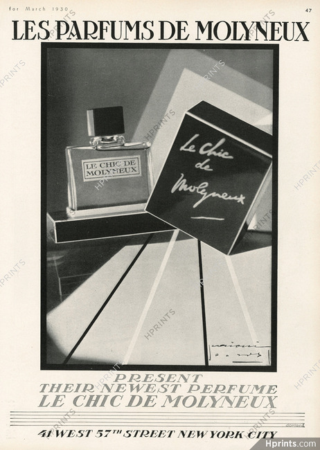Molyneux (Perfumes) 1930 Le Chic de Molyneux — Perfumes