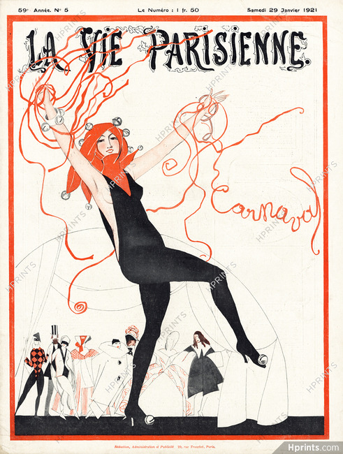 Zyg Brunner 1921 Carnaval, La Vie Parisienne cover