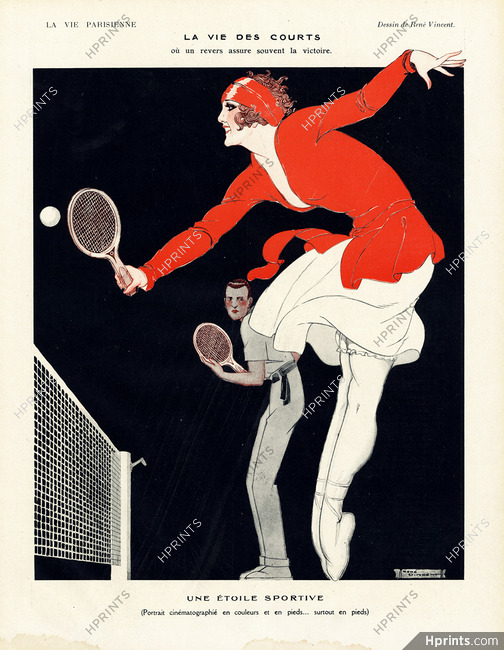 René Vincent 1921 Une Etoile Sportive, Tenniswoman Ballerina