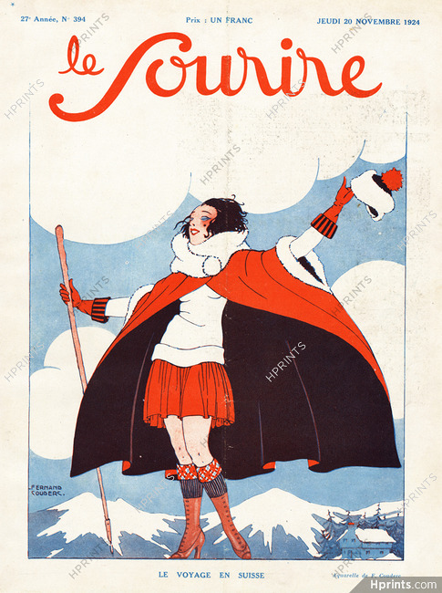 Fernand Couderc 1924 Le Voyage en Suisse, cape