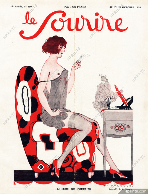 Albert Chazelle 1924 L'Heure du Courrier