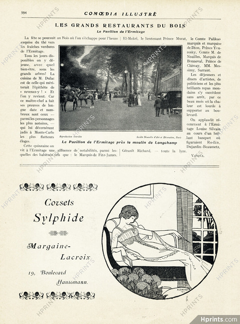 Margaine-Lacroix 1911 Corsets Sylphide, André Edouard Marty