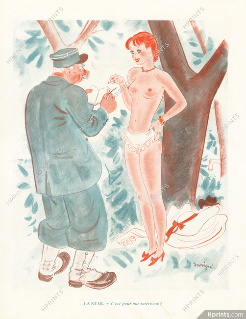 Enrigui 1935 La Star, Sexy Looking Girl
