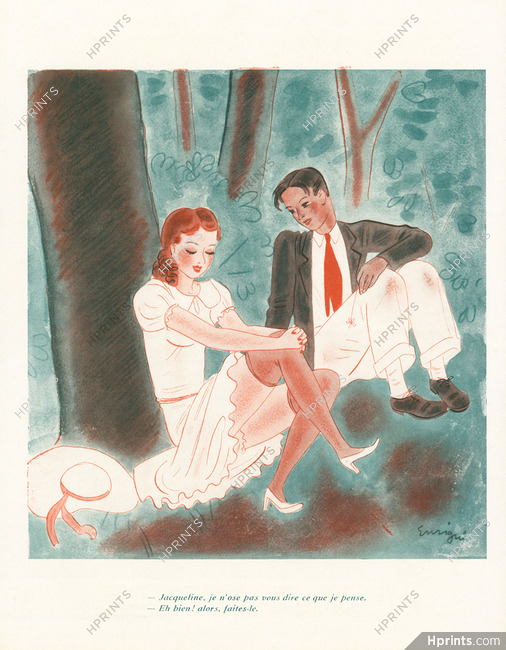Enrigui 1935 Lovers, Jacqueline