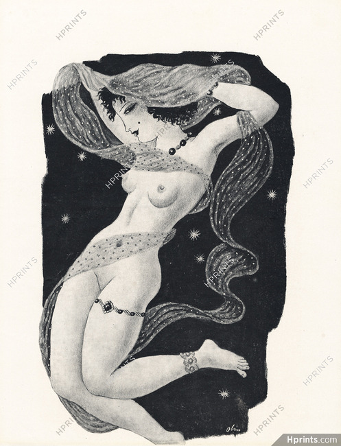 Jean Olin 1935 Oriental Erotic Dancer