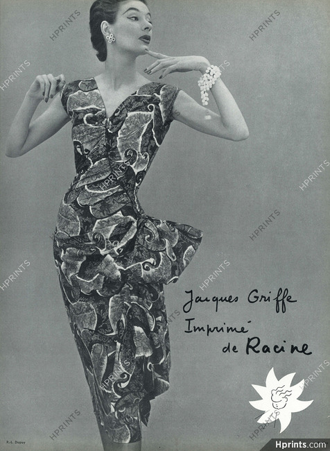 Jacques Griffe 1953 imprimé de Racine, Photo Philippe Pottier