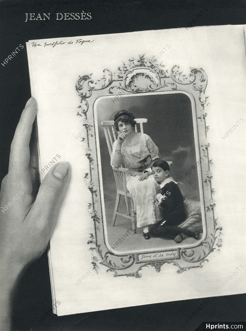 Jean Dessès and his mother 1954 Album de Famille