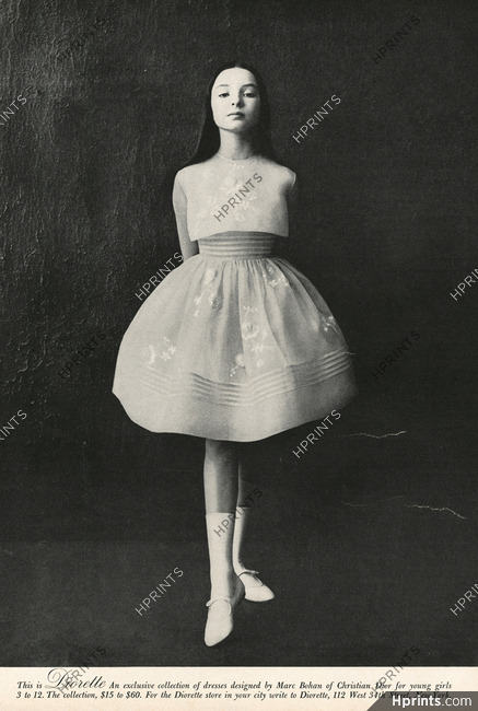 Christian Dior (Marc Bohan) 1962 "Diorette", Organza Embroidery