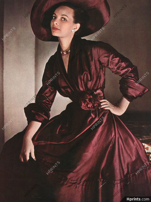Christian Dior 1948 Robe en Taffetas, Photo Philippe Pottier, Staron