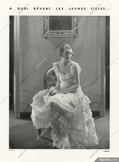 Chanel 1930 Evening Gown, Photo Edward Steichen