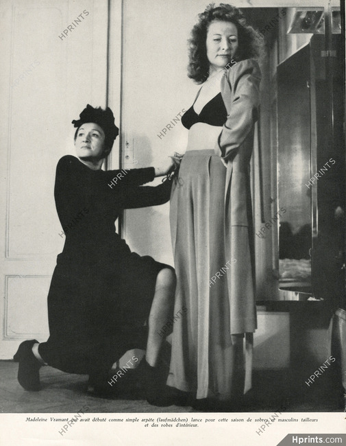 Madeleine Vramant 1947 Portrait, Fitting