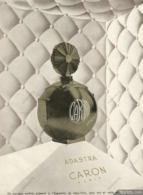 Caron (Perfumes) 1939 "Adastra" Présenté à l'exposition de New York