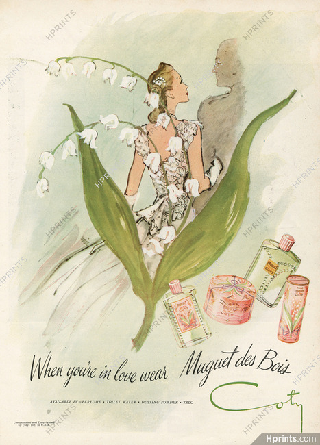 Coty 1945 Muguet des Bois, Eric (Carl Erickson) lily of the valley