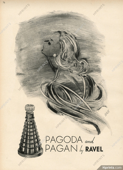Ravel (Perfumes) 1945 Pagoda, Pagan, Fernando Bosc