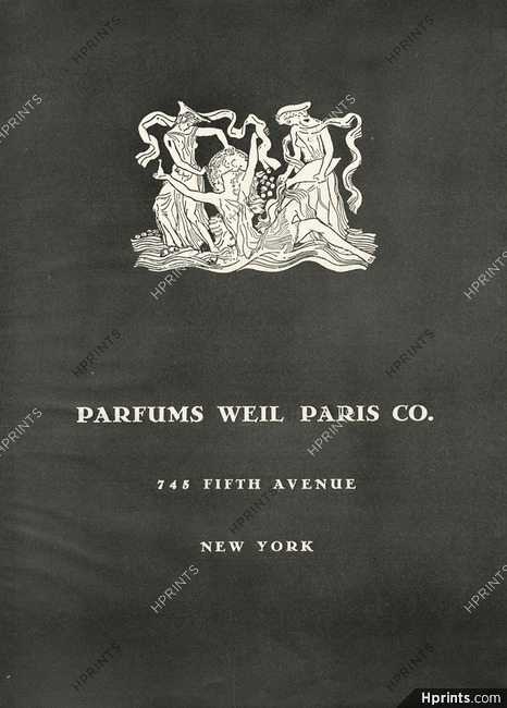 Weil (Perfumes) 1945 Label, New York
