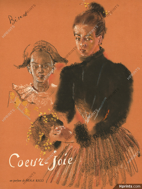 Nina Ricci (Perfumes) 1946 Christian Bérard, Coeur-joie
