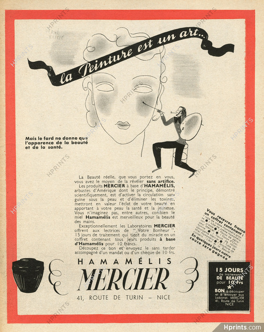 Laboratoires Mercier (Cosmetics) 1938 Hervé Baille