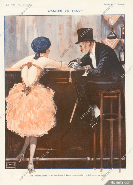 Léonnec 1920 ''L'almée du salut'' call girl