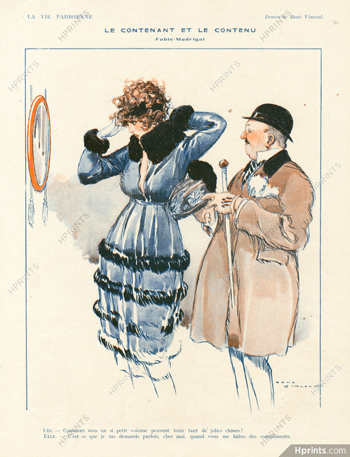 René Vincent 1919 "Le Contenant et le Contenu" Elegant