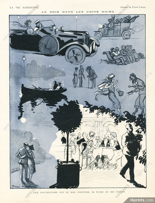Pierre Lissac 1924 Film documentaire sur le Bois nocturne, ses faunes et sa flore, Comic Strip