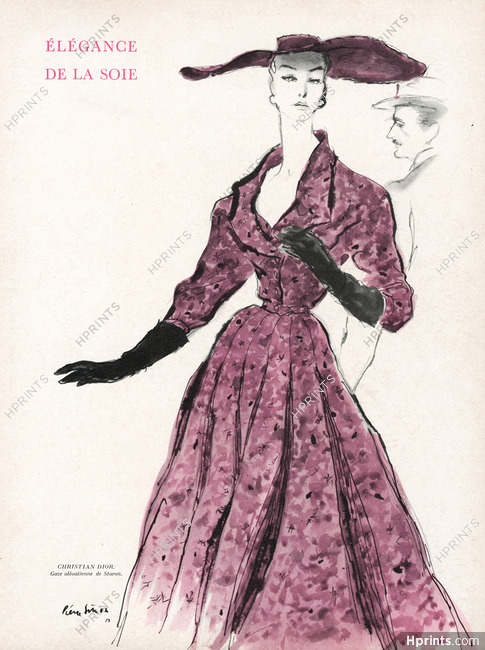Christian Dior 1953 "Elégance de la soie" Summer Dress, Pierre Simon, Staron