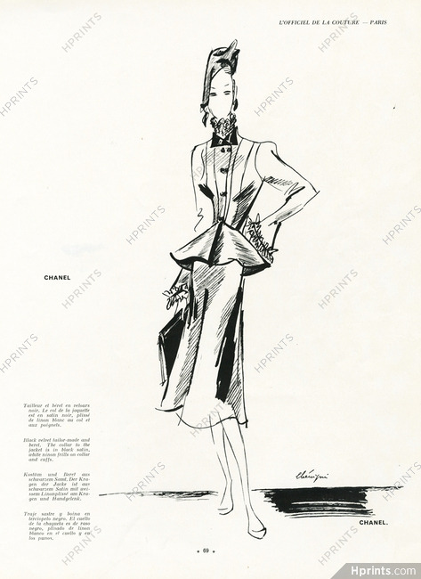 Chanel 1939 Tailor and Beret, Leon Benigni