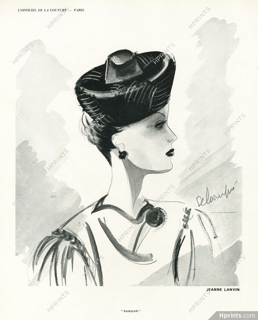 Jeanne Lanvin (Millinery) 1938 Indian turban, Schompré