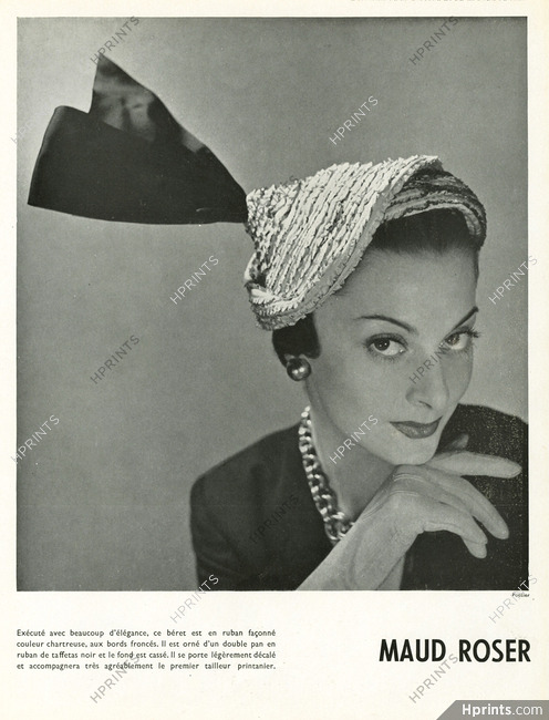 Maud Roser 1950 Béret, Photo Philippe Pottier