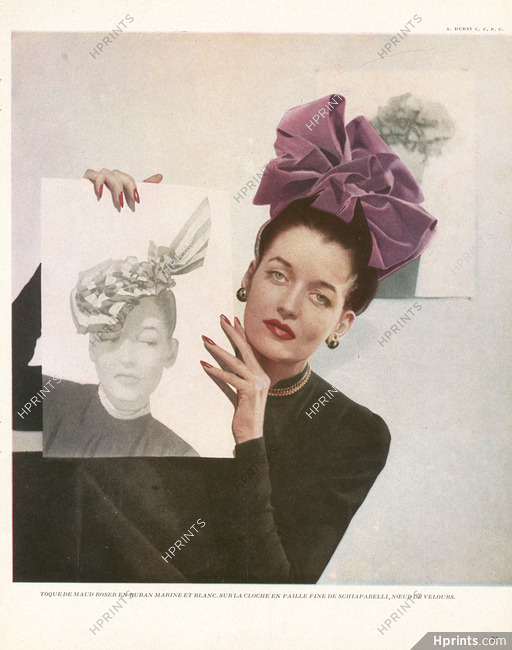 Maud Roser, Schiaparelli 1947 Photo André Durst