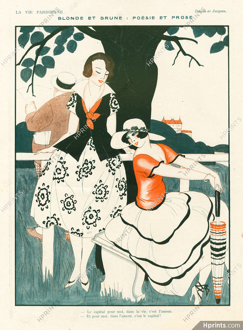 Jaques 1921 ''Blonde et Brune Poésie et Prose'', Courtisanes