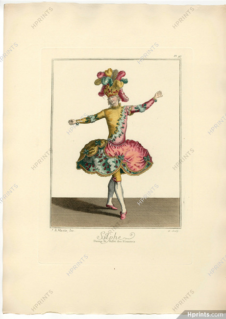 Galerie des Modes et Costumes Français 1912 Claude-Louis Desrais, Emile Lévy Editor "Silphe" Costume de Ballet