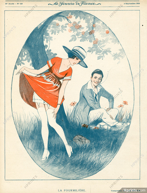 Louis Peltier 1919 "La Fourmilière", the Anthill, Lovers