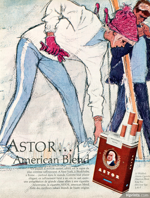 Astor (Waldorf-Astoria) 1964 American Cigarettes, Smoker, Hof