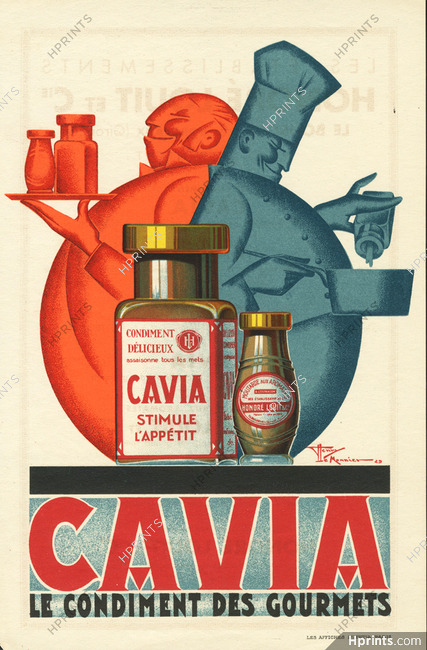 Cavia (Food) Honoré Louit & C° 1929 Henry Le Monnier, Affiches Lutetia
