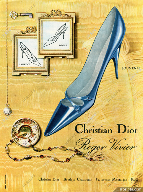 Christian Dior (Shoes) 1962 Roger Vivier, Photo Genest