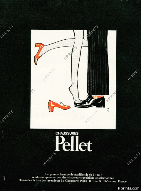 Pellet (Shoes) 1969 René Gruau (Version B)