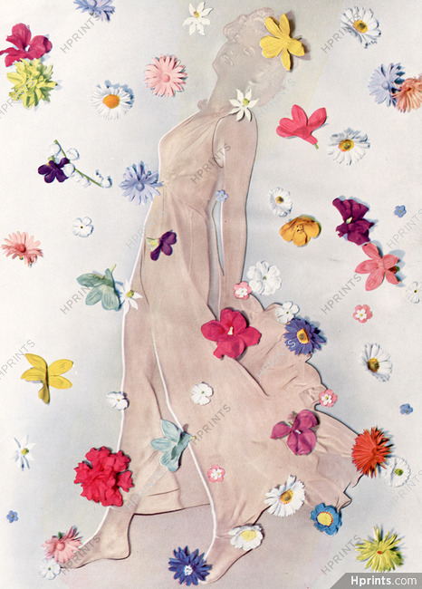 Elizabeth Arden (Cosmetics) 1942 "Mille Fleurs" Photo Erwin Blumenfeld