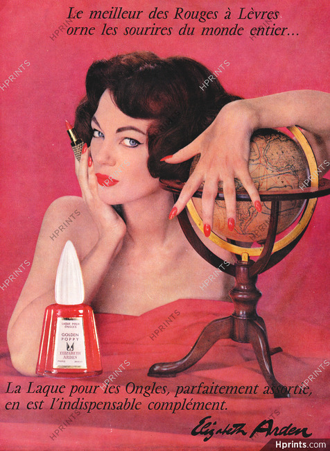 Elizabeth Arden (Cosmetics) 1959 Lipstick, Nail Polish