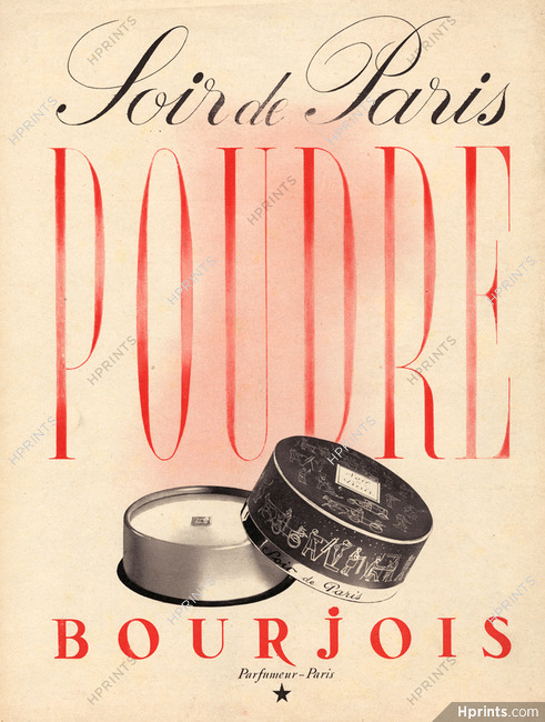 Bourjois (Cosmetics) 1940 Soir De Paris Powder