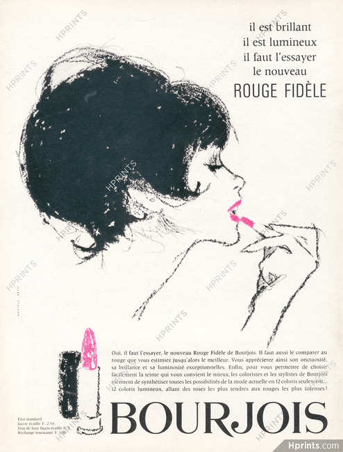 Bourjois (Cosmetics) 1965 Lipstick, Hof