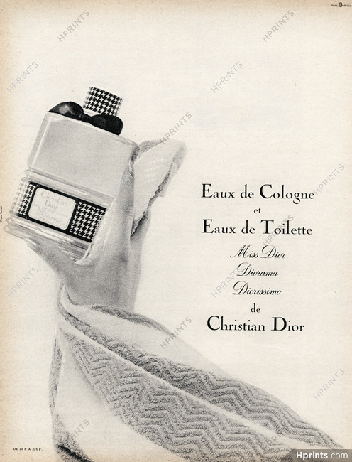 Christian Dior (Perfumes) 1963 Eau de Toilette, Eau de Cologne, Diorama