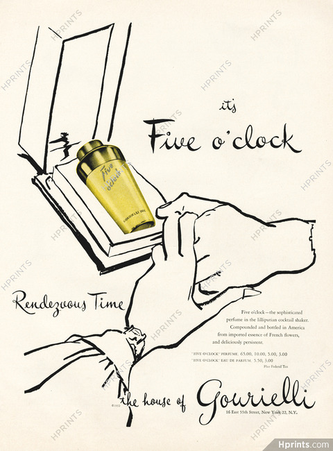 Gourielli (Perfumes) 1950 Five O' Clock, Lilliputian Cocktail Shaker