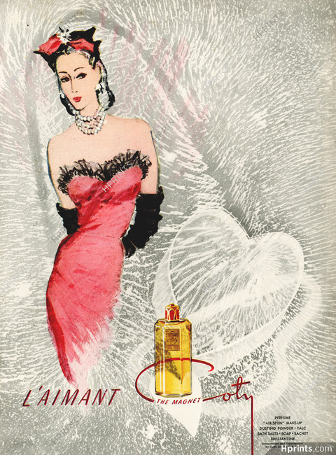 Coty (Perfumes) 1944 L'Aimant "The Magnet", Eric