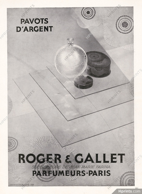 Roger & Gallet (Perfumes) 1929 Pavots D'argent