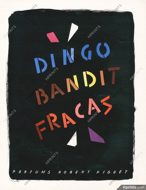 Robert Piguet (Perfumes) 1946 Dingo, Bandit, Fracas, Bouldoires