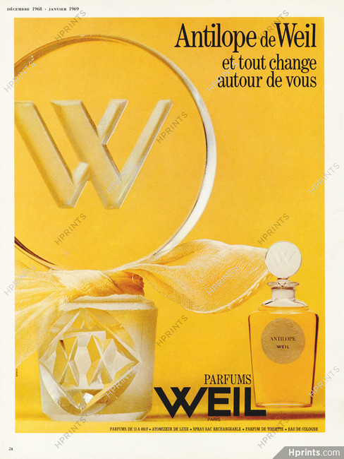 Weil (Perfumes) 1969 "Antilope"
