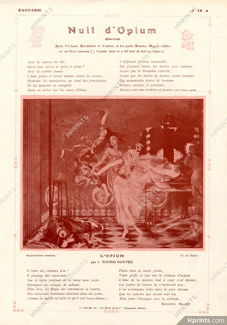 Nuit d'Opium 1913 J. Young Hunter, Maurice Magre, Oriental Dance