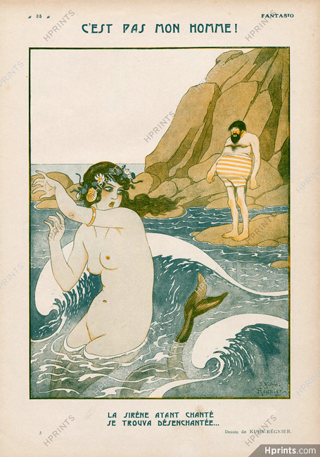 C'est pas mon homme !, 1921 - Joseph Kuhn Régnier Mermaid, Sirène