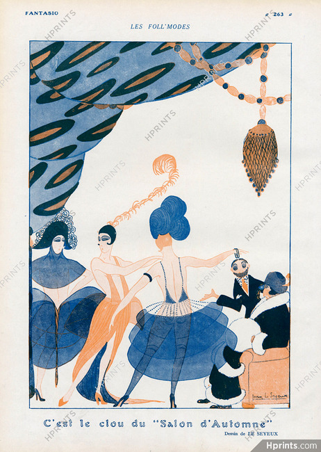 Jean Le Seyeux 1919 "Le clou du Salon d'Automne", Défilé De Mode